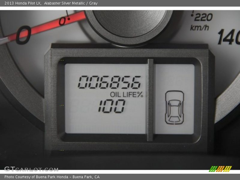 Alabaster Silver Metallic / Gray 2013 Honda Pilot LX