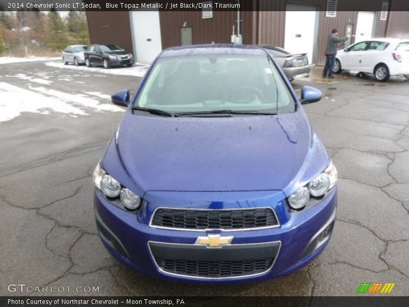 Blue Topaz Metallic / Jet Black/Dark Titanium 2014 Chevrolet Sonic LT Sedan