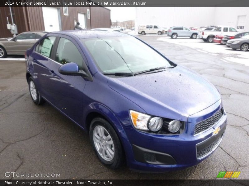 Blue Topaz Metallic / Jet Black/Dark Titanium 2014 Chevrolet Sonic LT Sedan