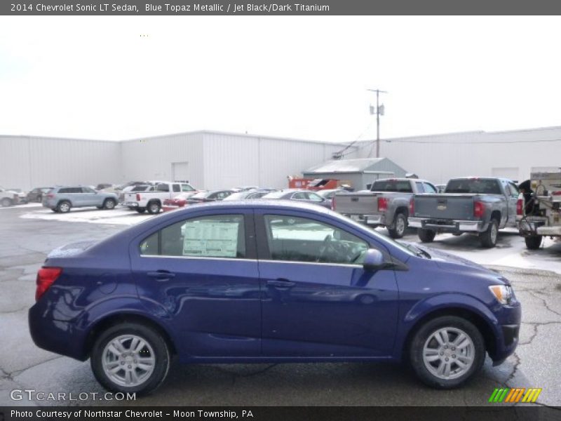 Blue Topaz Metallic / Jet Black/Dark Titanium 2014 Chevrolet Sonic LT Sedan