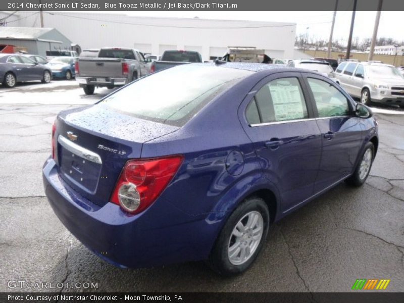 Blue Topaz Metallic / Jet Black/Dark Titanium 2014 Chevrolet Sonic LT Sedan