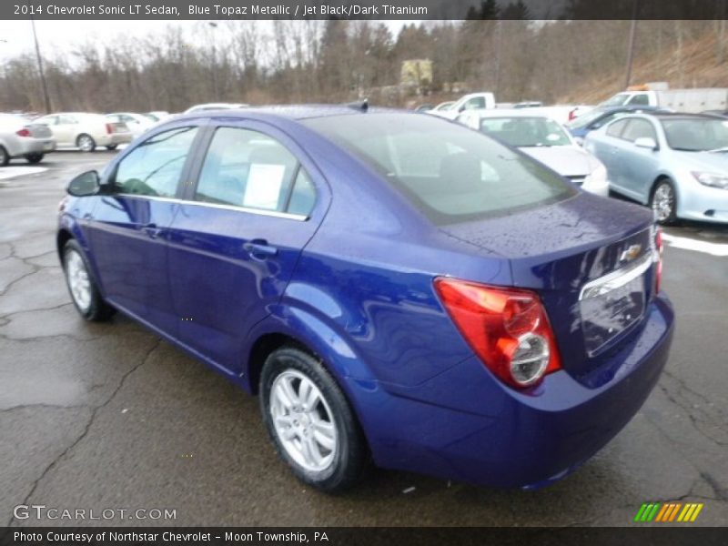 Blue Topaz Metallic / Jet Black/Dark Titanium 2014 Chevrolet Sonic LT Sedan