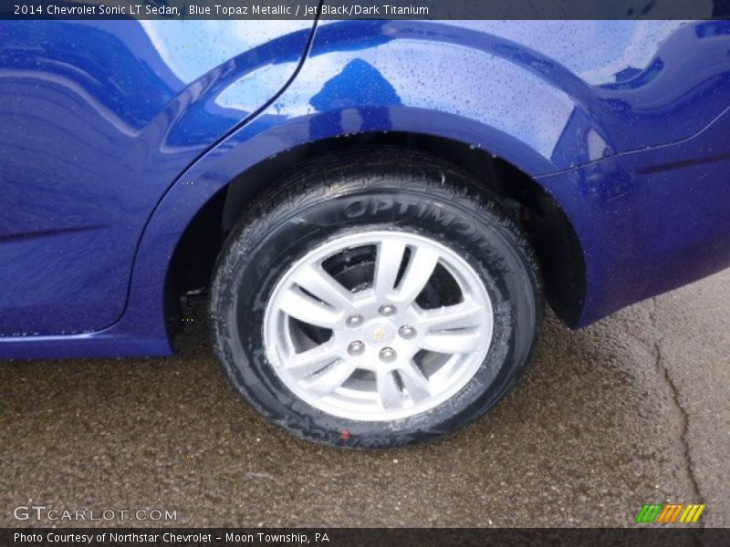 Blue Topaz Metallic / Jet Black/Dark Titanium 2014 Chevrolet Sonic LT Sedan