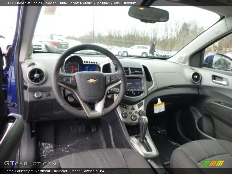 Blue Topaz Metallic / Jet Black/Dark Titanium 2014 Chevrolet Sonic LT Sedan