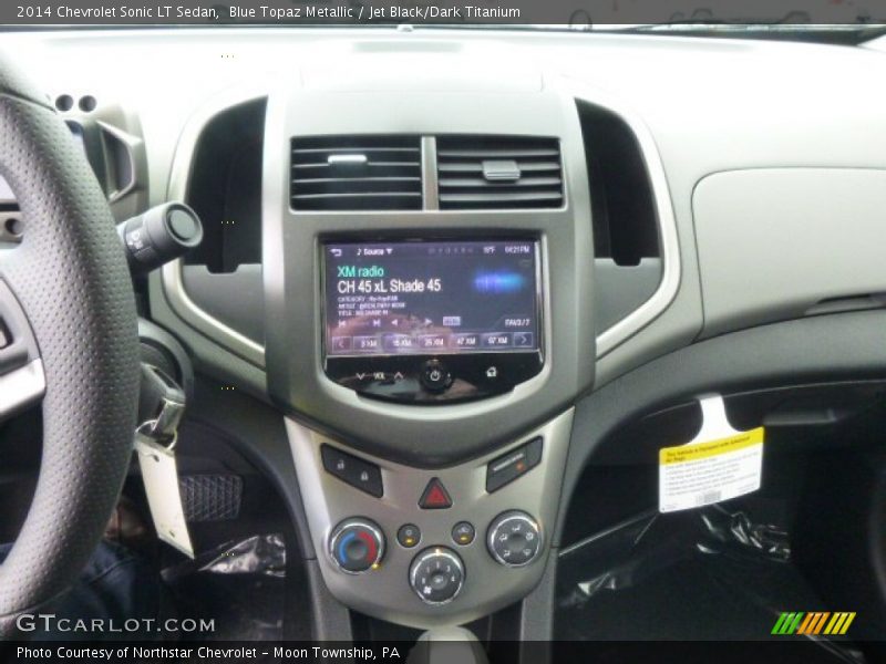 Blue Topaz Metallic / Jet Black/Dark Titanium 2014 Chevrolet Sonic LT Sedan