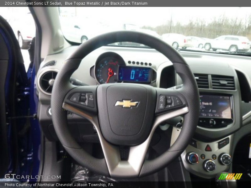 Blue Topaz Metallic / Jet Black/Dark Titanium 2014 Chevrolet Sonic LT Sedan