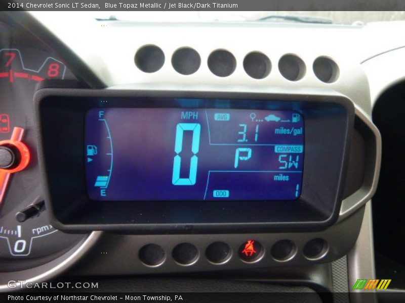 Blue Topaz Metallic / Jet Black/Dark Titanium 2014 Chevrolet Sonic LT Sedan