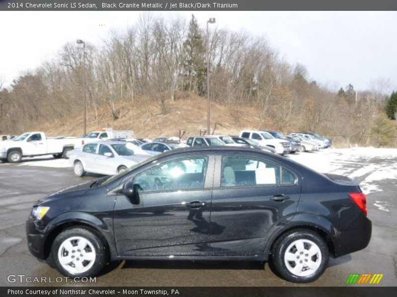 Black Granite Metallic / Jet Black/Dark Titanium 2014 Chevrolet Sonic LS Sedan