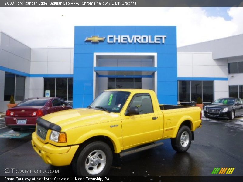 Chrome Yellow / Dark Graphite 2003 Ford Ranger Edge Regular Cab 4x4