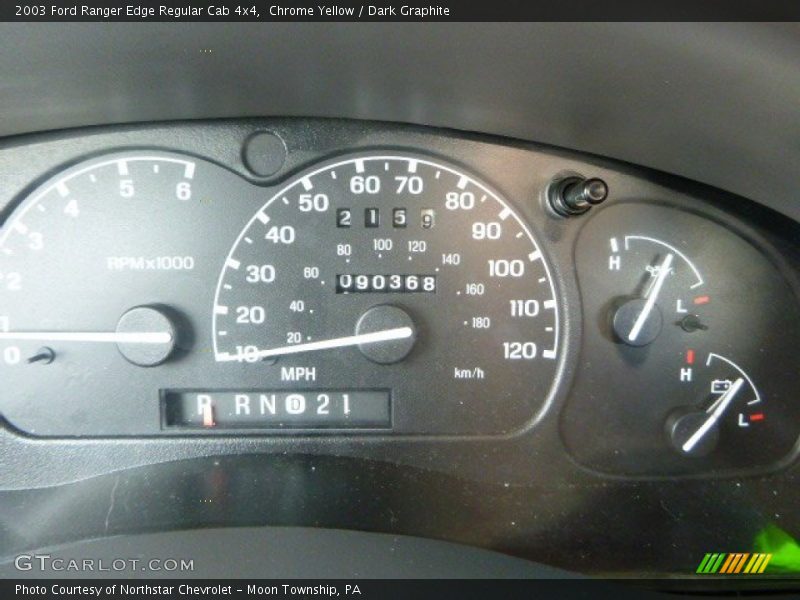 Chrome Yellow / Dark Graphite 2003 Ford Ranger Edge Regular Cab 4x4
