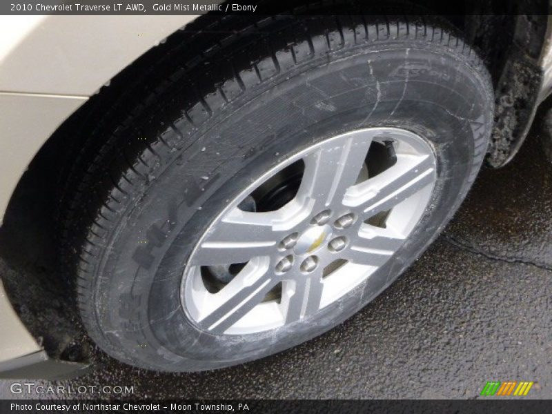 Gold Mist Metallic / Ebony 2010 Chevrolet Traverse LT AWD