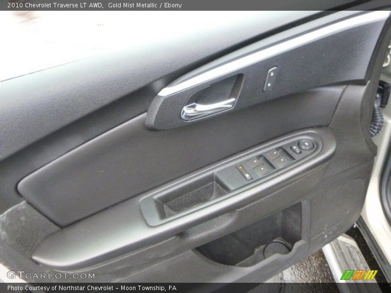Gold Mist Metallic / Ebony 2010 Chevrolet Traverse LT AWD