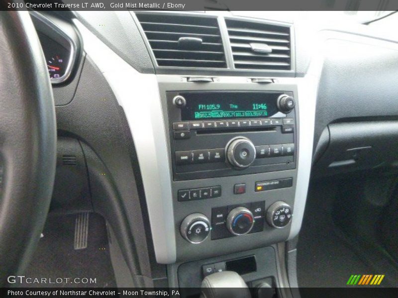Gold Mist Metallic / Ebony 2010 Chevrolet Traverse LT AWD