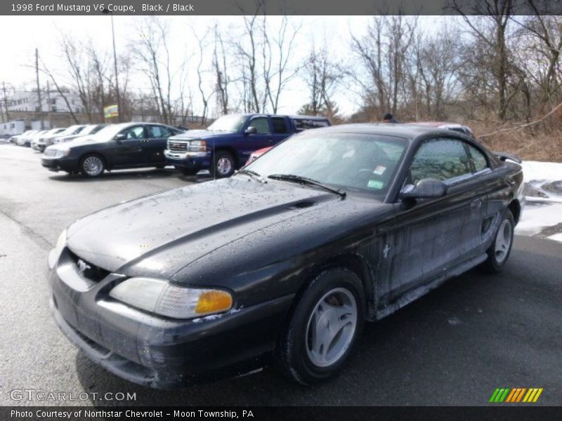 Black / Black 1998 Ford Mustang V6 Coupe
