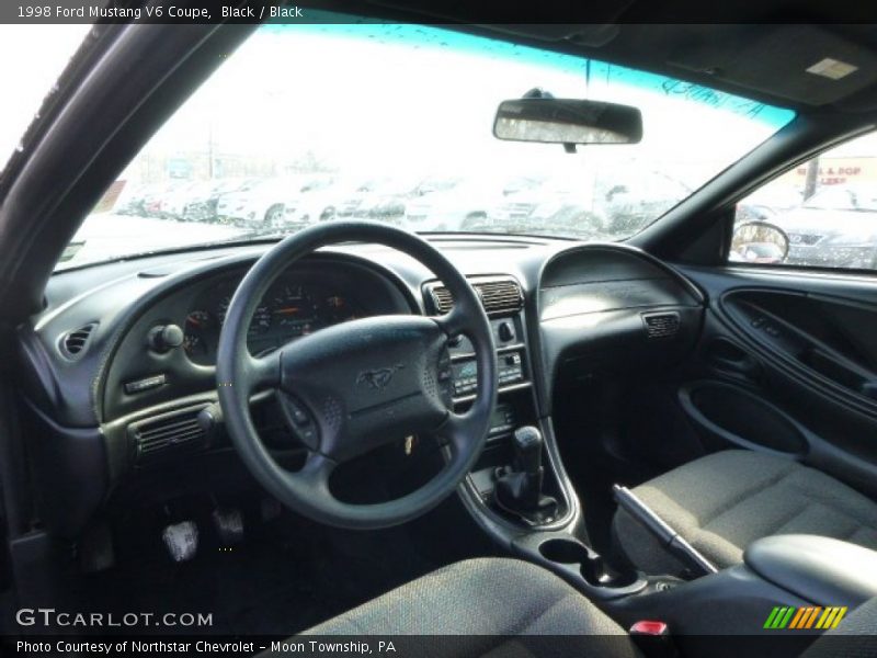 Black / Black 1998 Ford Mustang V6 Coupe