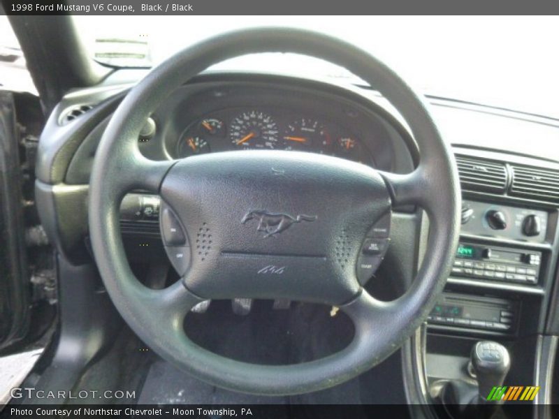 Black / Black 1998 Ford Mustang V6 Coupe