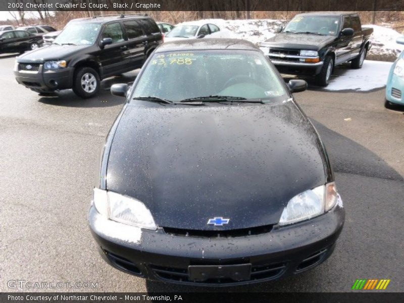 Black / Graphite 2002 Chevrolet Cavalier LS Coupe