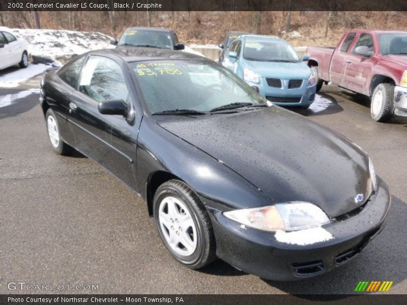 Black / Graphite 2002 Chevrolet Cavalier LS Coupe