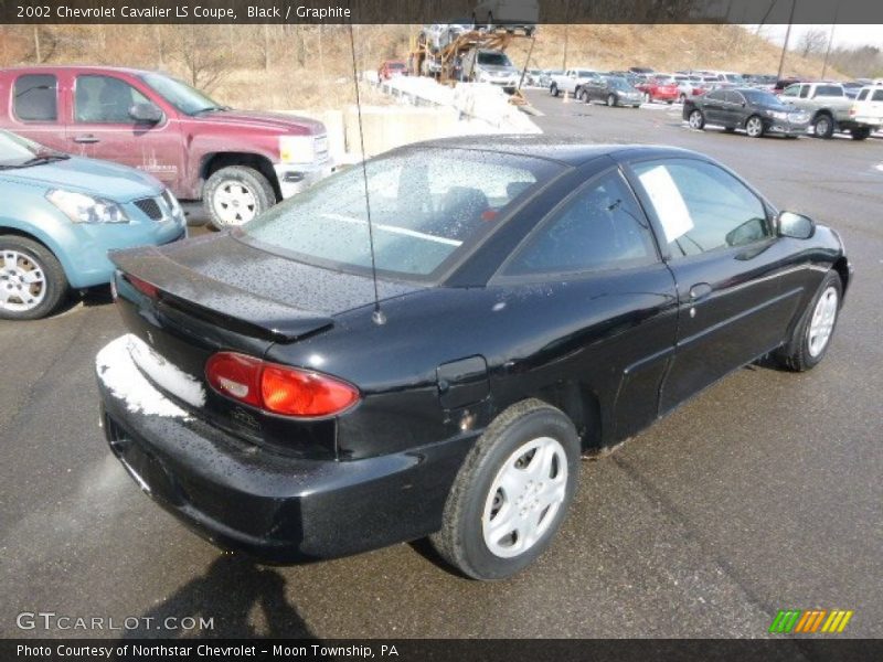 Black / Graphite 2002 Chevrolet Cavalier LS Coupe