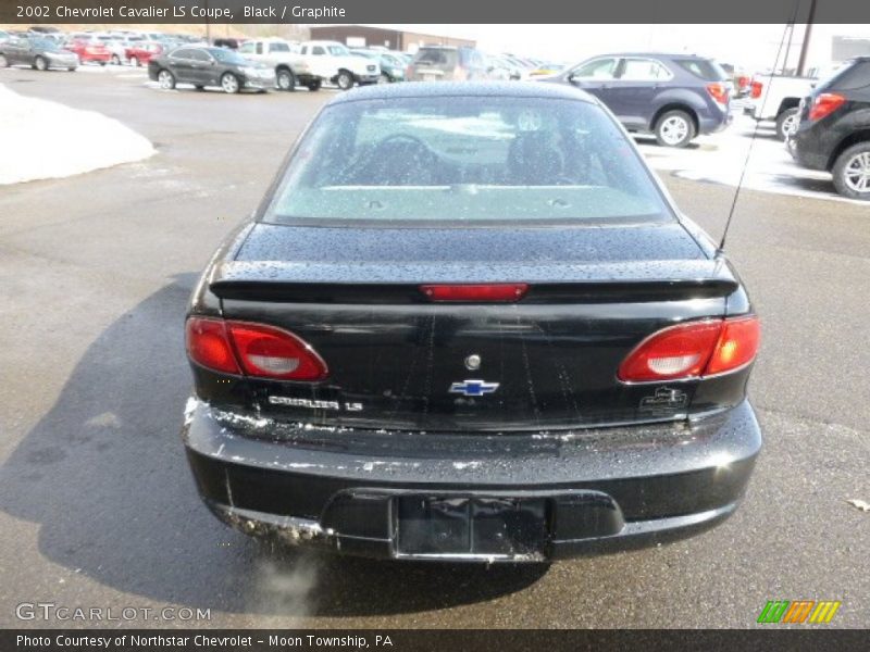 Black / Graphite 2002 Chevrolet Cavalier LS Coupe