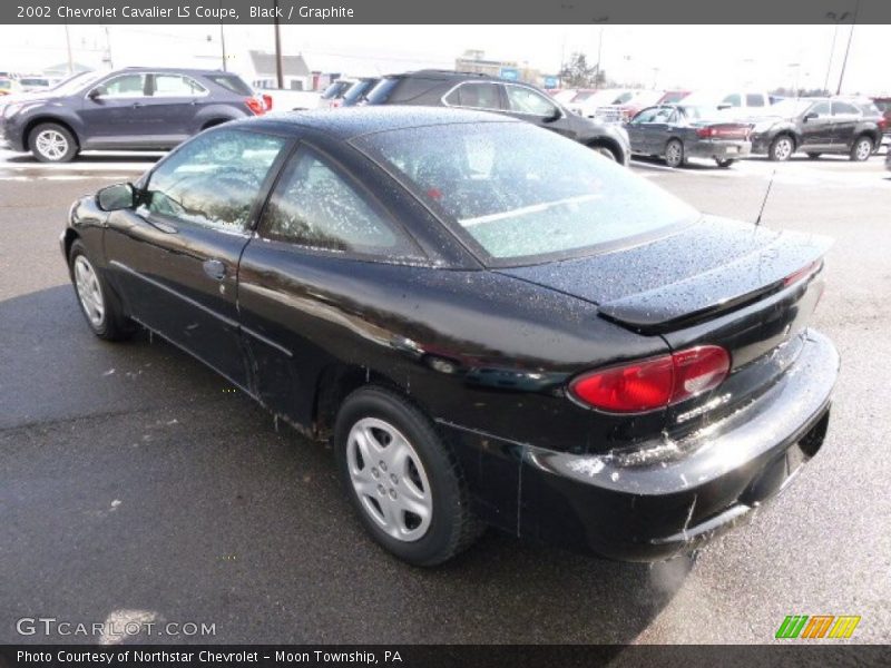 Black / Graphite 2002 Chevrolet Cavalier LS Coupe