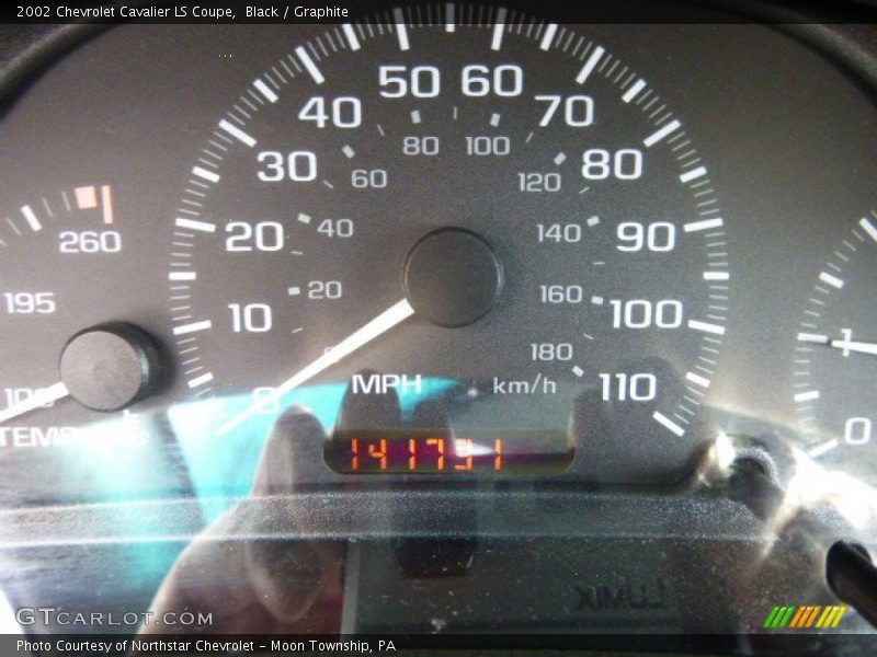 Black / Graphite 2002 Chevrolet Cavalier LS Coupe