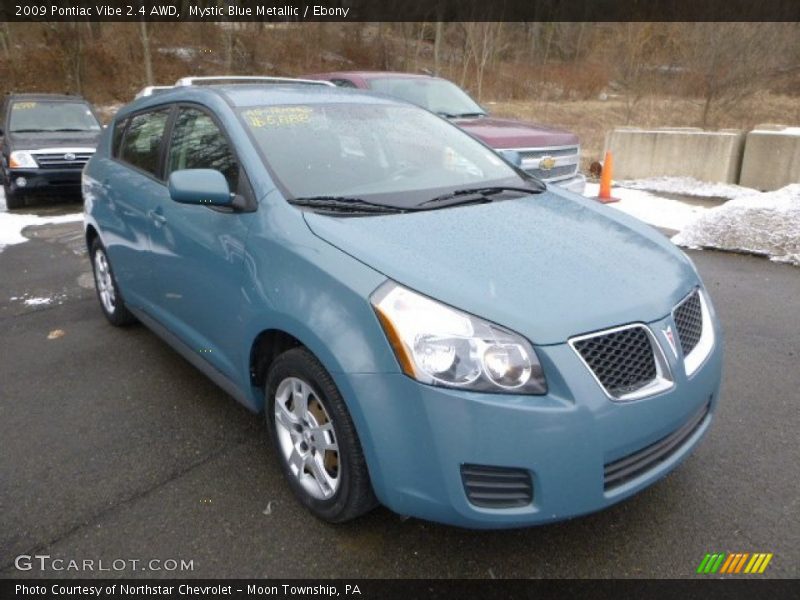 Mystic Blue Metallic / Ebony 2009 Pontiac Vibe 2.4 AWD