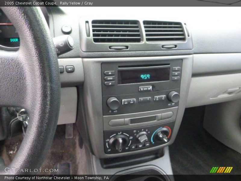 Rally Yellow / Gray 2005 Chevrolet Cobalt Coupe