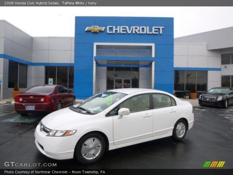 Taffeta White / Ivory 2008 Honda Civic Hybrid Sedan
