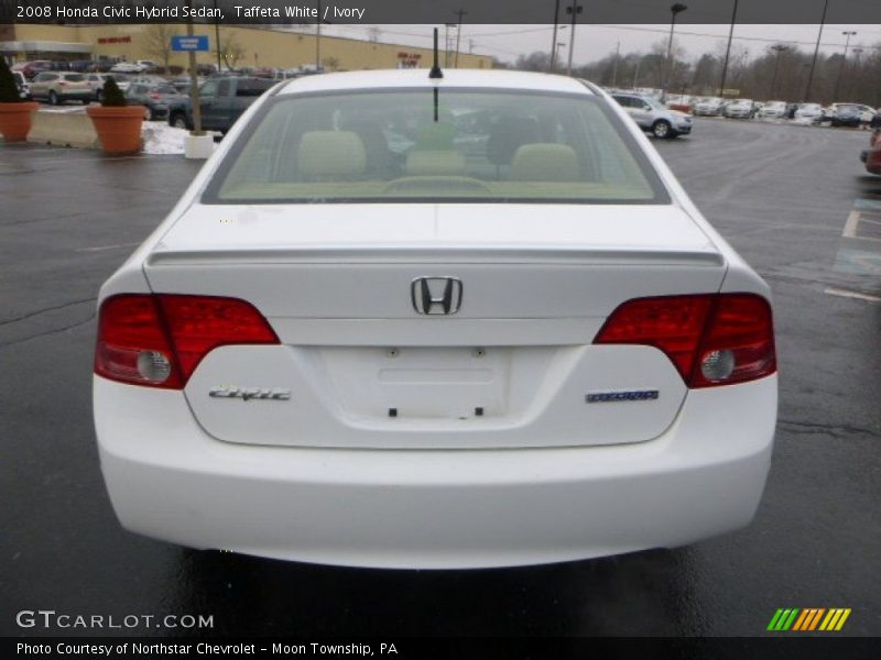 Taffeta White / Ivory 2008 Honda Civic Hybrid Sedan