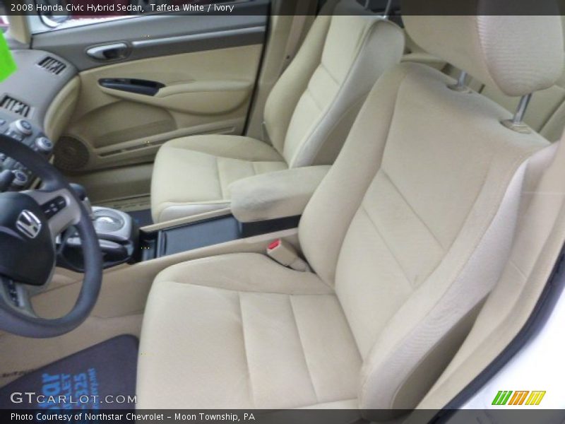 Taffeta White / Ivory 2008 Honda Civic Hybrid Sedan