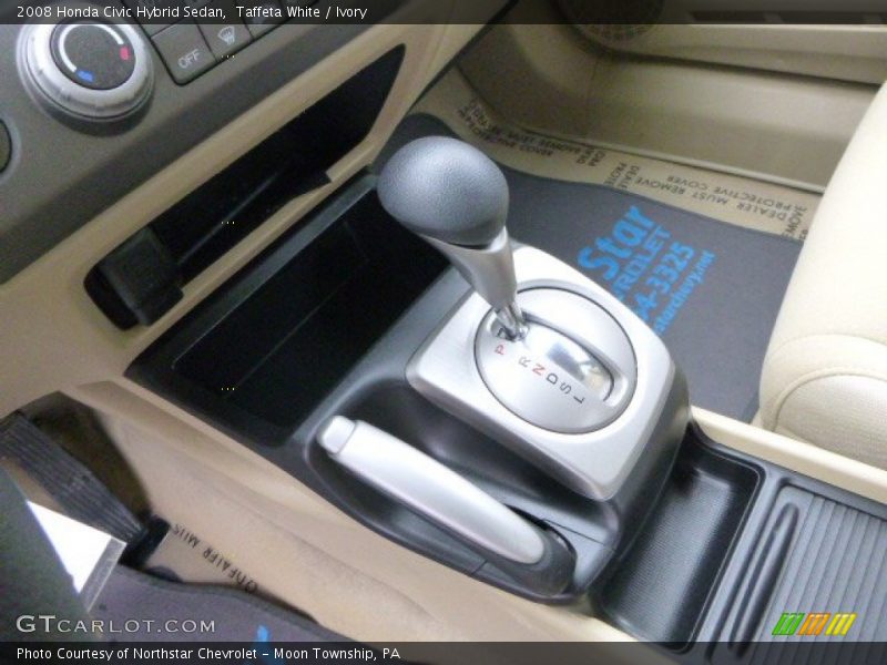 Taffeta White / Ivory 2008 Honda Civic Hybrid Sedan