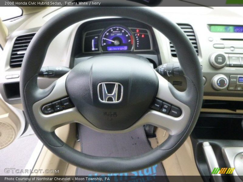 Taffeta White / Ivory 2008 Honda Civic Hybrid Sedan
