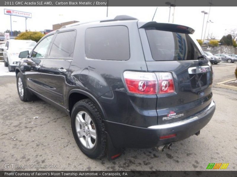 Carbon Black Metallic / Ebony 2011 GMC Acadia SLE AWD