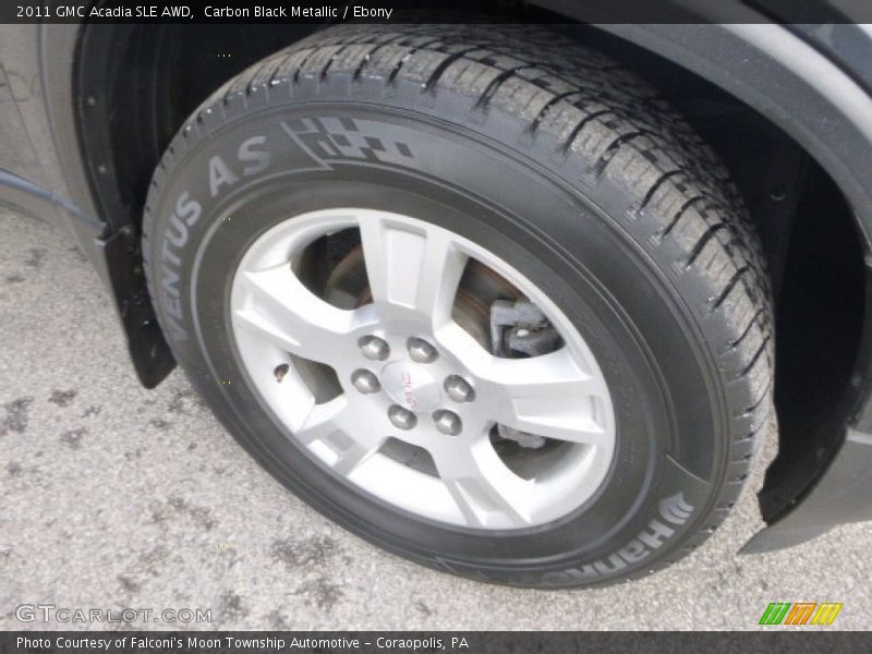 Carbon Black Metallic / Ebony 2011 GMC Acadia SLE AWD