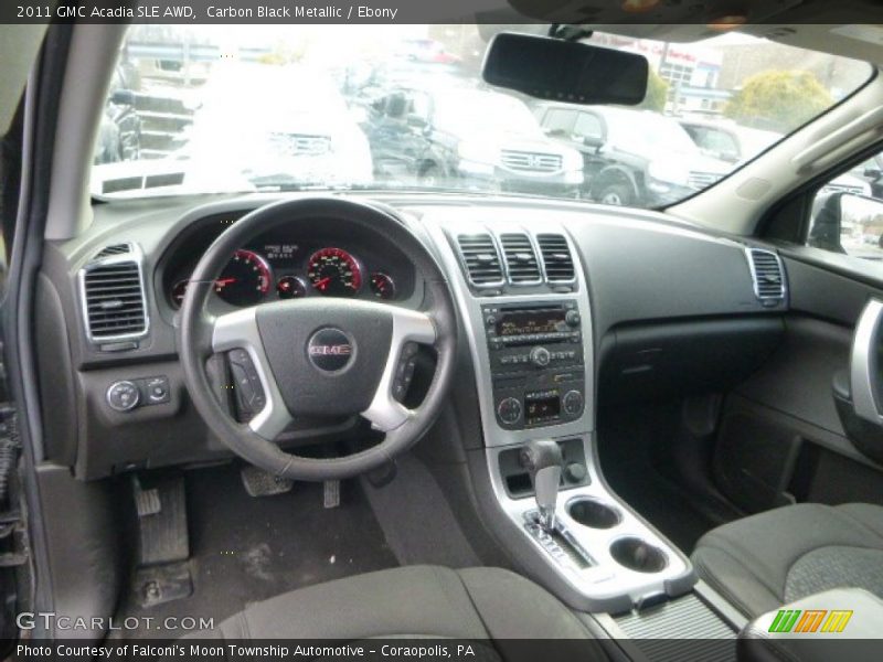Carbon Black Metallic / Ebony 2011 GMC Acadia SLE AWD