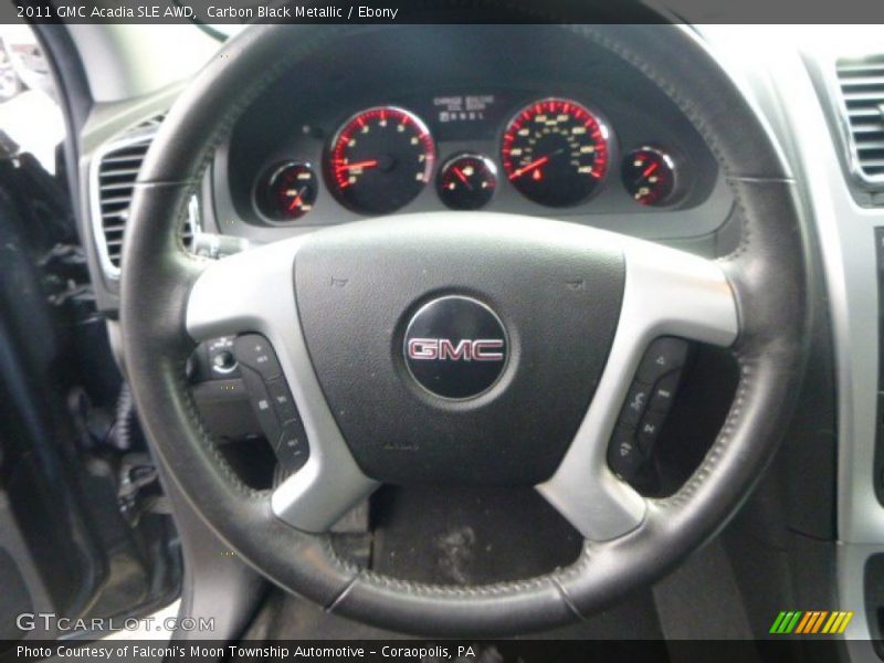 Carbon Black Metallic / Ebony 2011 GMC Acadia SLE AWD