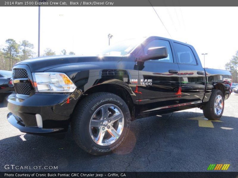 Black / Black/Diesel Gray 2014 Ram 1500 Express Crew Cab