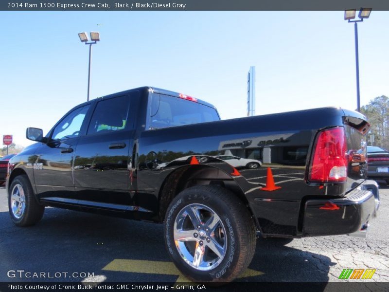 Black / Black/Diesel Gray 2014 Ram 1500 Express Crew Cab