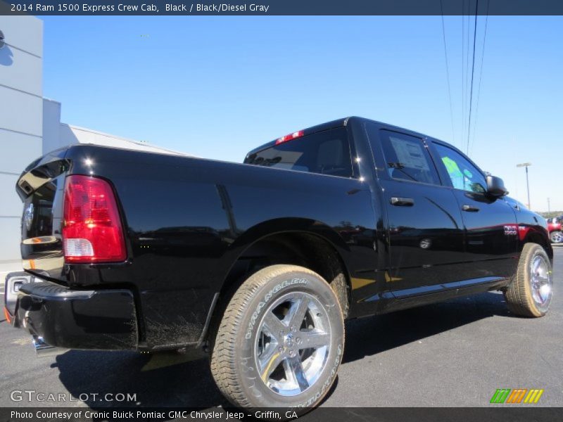 Black / Black/Diesel Gray 2014 Ram 1500 Express Crew Cab