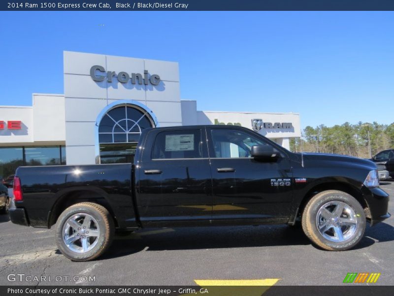 Black / Black/Diesel Gray 2014 Ram 1500 Express Crew Cab