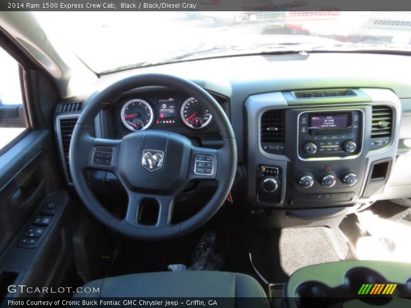 Black / Black/Diesel Gray 2014 Ram 1500 Express Crew Cab
