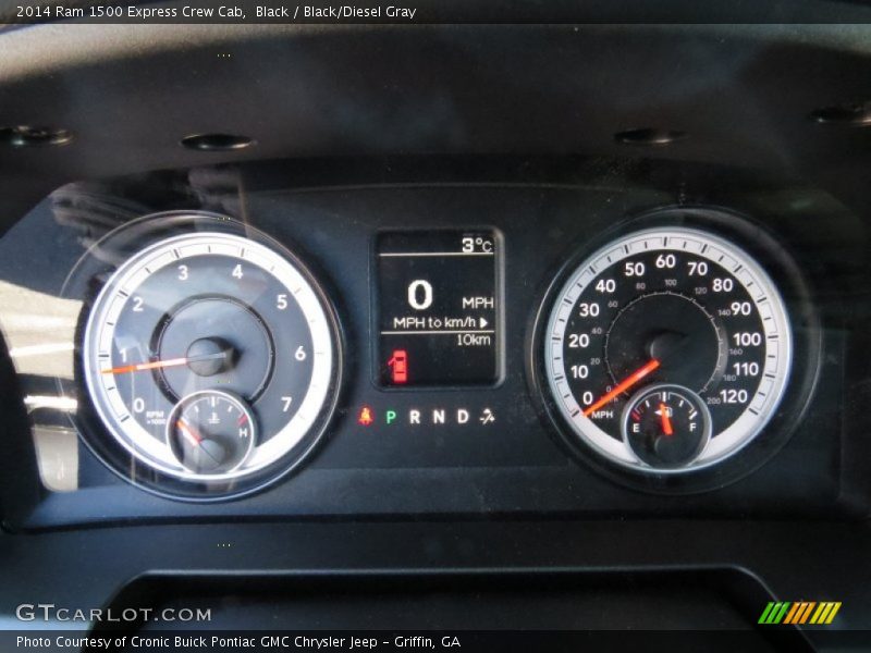 Black / Black/Diesel Gray 2014 Ram 1500 Express Crew Cab