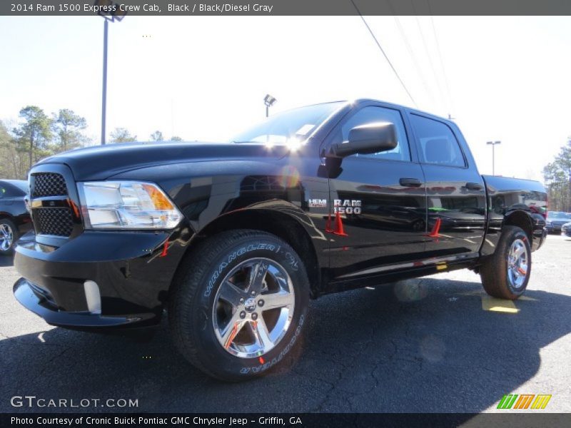 Black / Black/Diesel Gray 2014 Ram 1500 Express Crew Cab