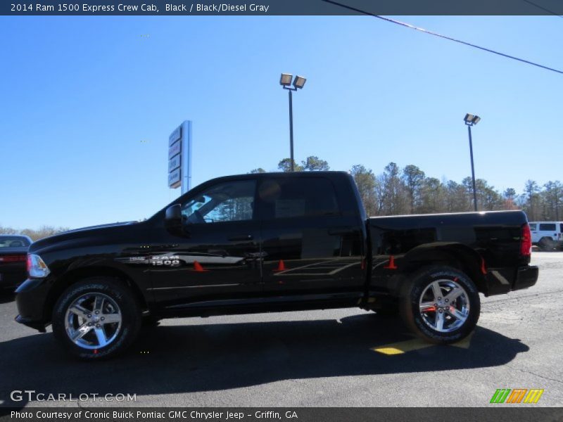 Black / Black/Diesel Gray 2014 Ram 1500 Express Crew Cab