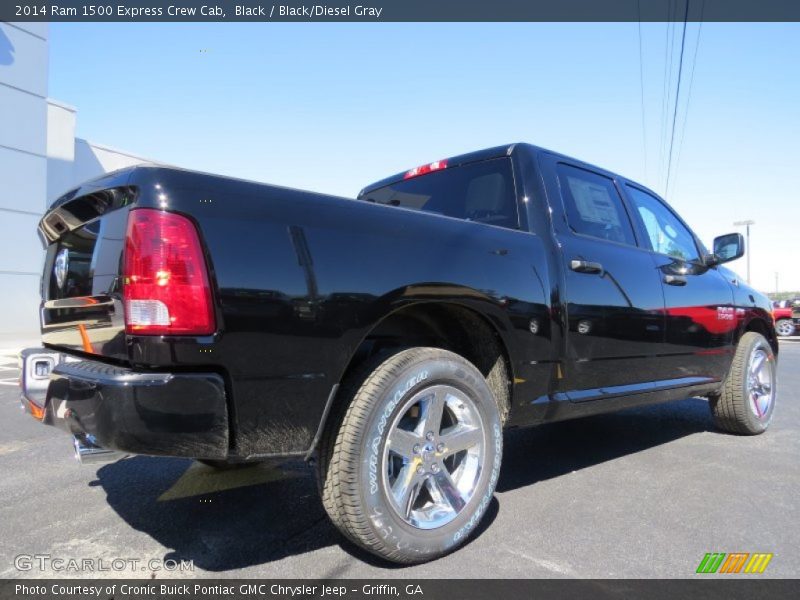 Black / Black/Diesel Gray 2014 Ram 1500 Express Crew Cab