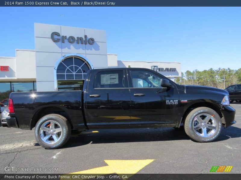 Black / Black/Diesel Gray 2014 Ram 1500 Express Crew Cab