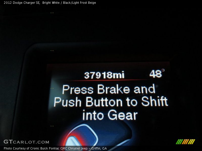 Bright White / Black/Light Frost Beige 2012 Dodge Charger SE