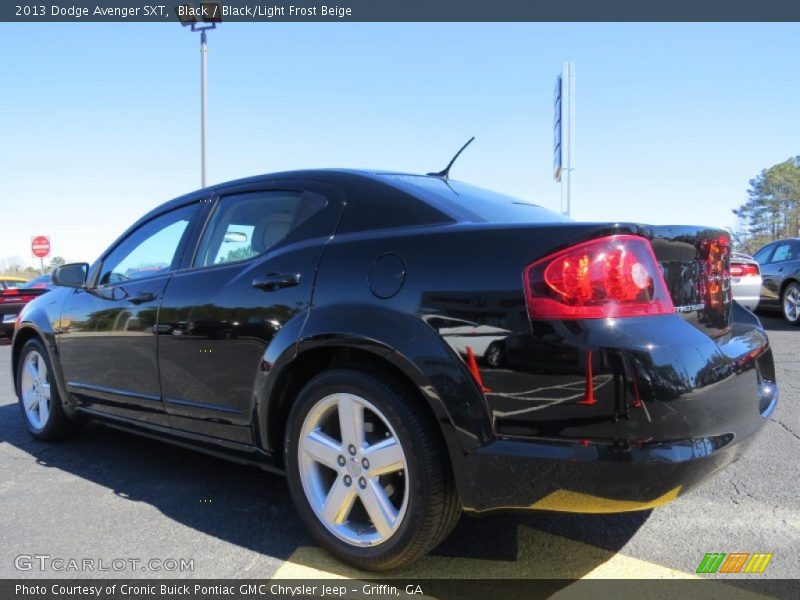 Black / Black/Light Frost Beige 2013 Dodge Avenger SXT