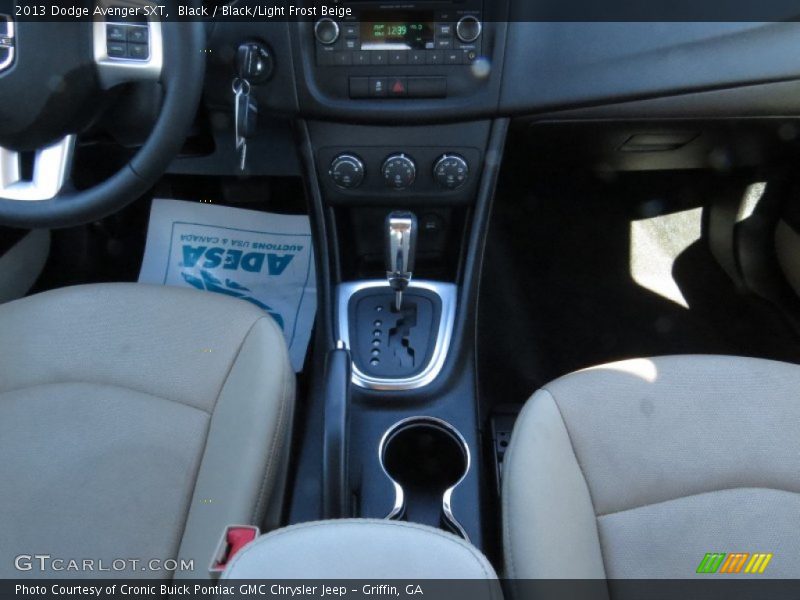 Black / Black/Light Frost Beige 2013 Dodge Avenger SXT